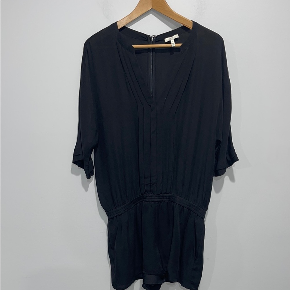 Joe’s silk romper size medium women’s black color